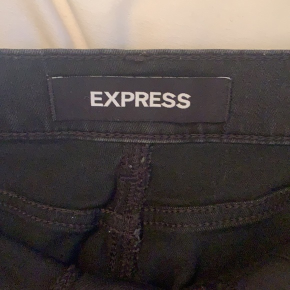 Express Black Jean Skirt - Picture 3 of 4